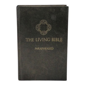 The Living Bible Paraphrased Tyndale 1971 Hardcover Green Padded Soft Feel Book